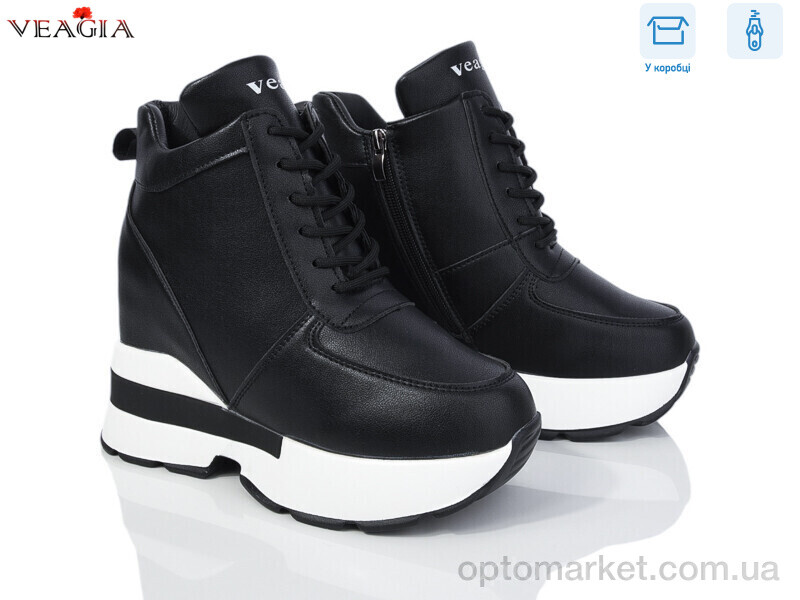Купить Черевики жіночі FD27-1 Veagia чорний, фото 1