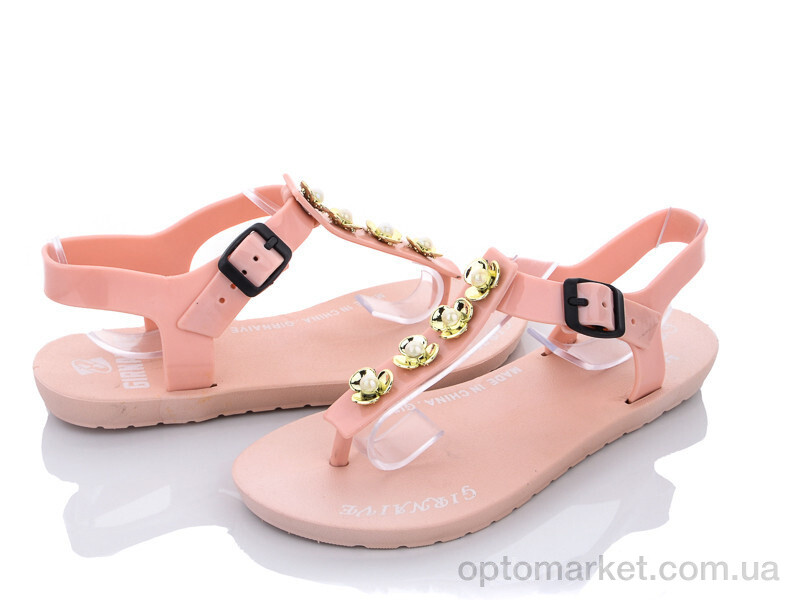 Купить Босоніжки жіночі FL31818-5 Girnaive рожевий, фото 1