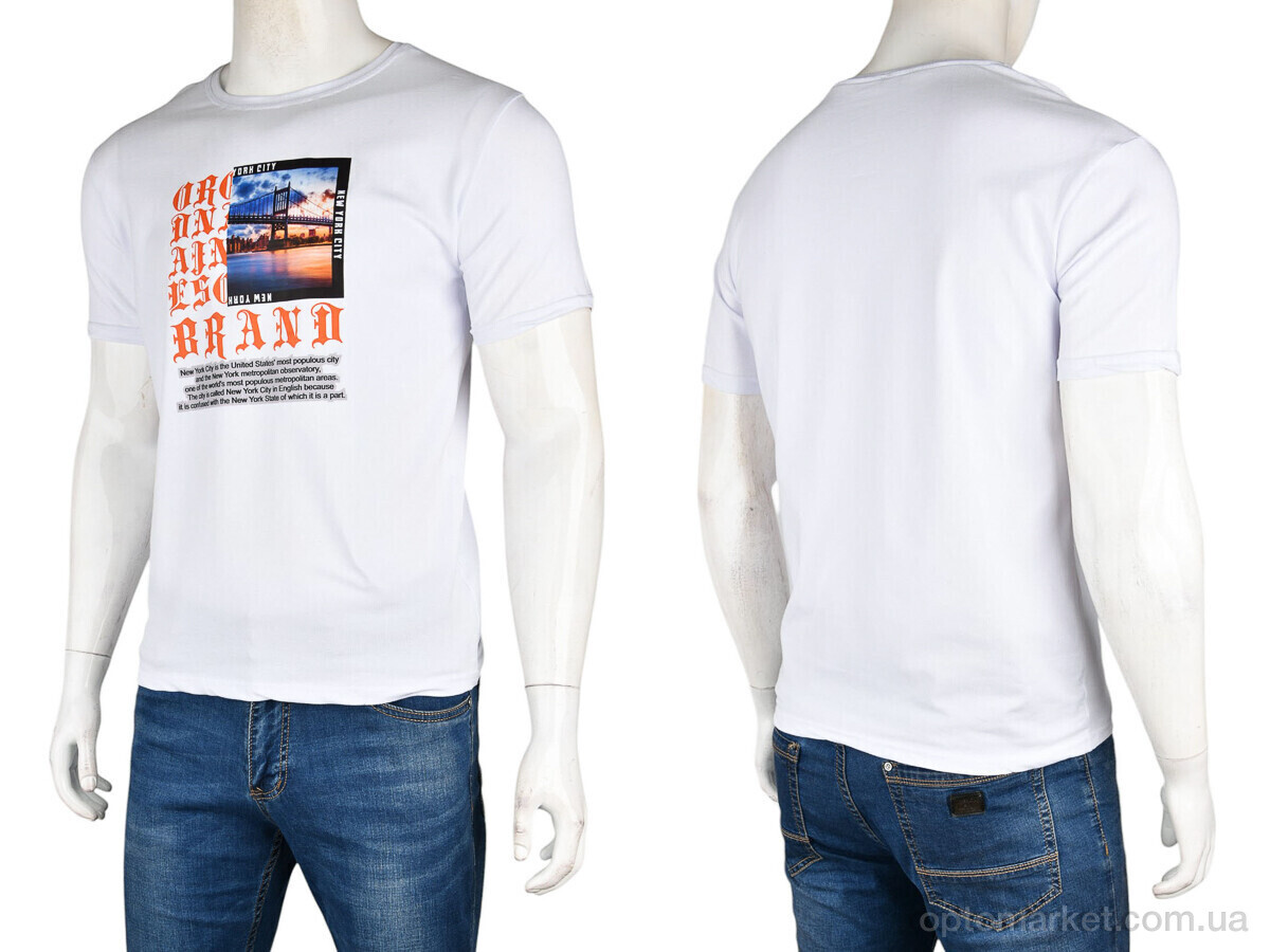 Купить Футболка чоловічі FM-2 (10961) white Verton білий, фото 3