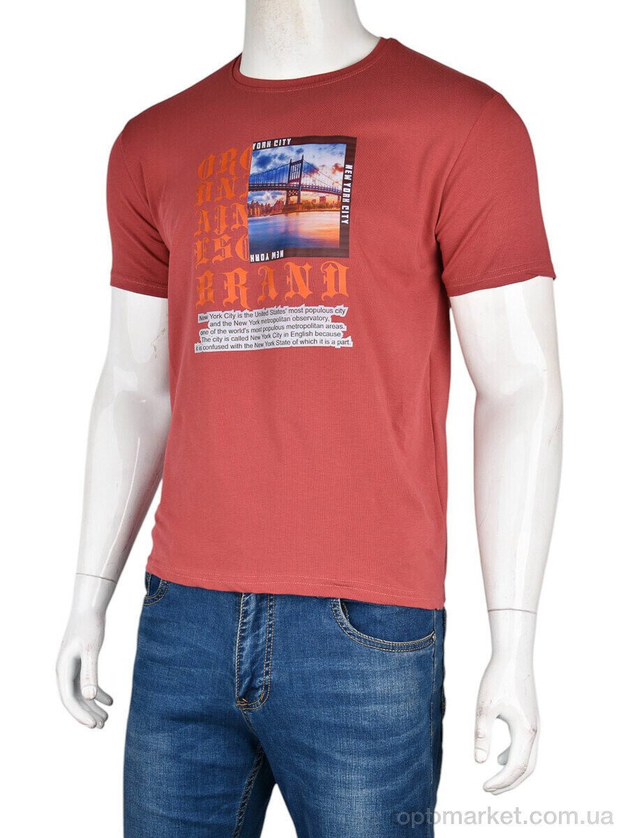 Купить Футболка чоловічі FM-4 (10961) bordo Elite Life бордовий, фото 1