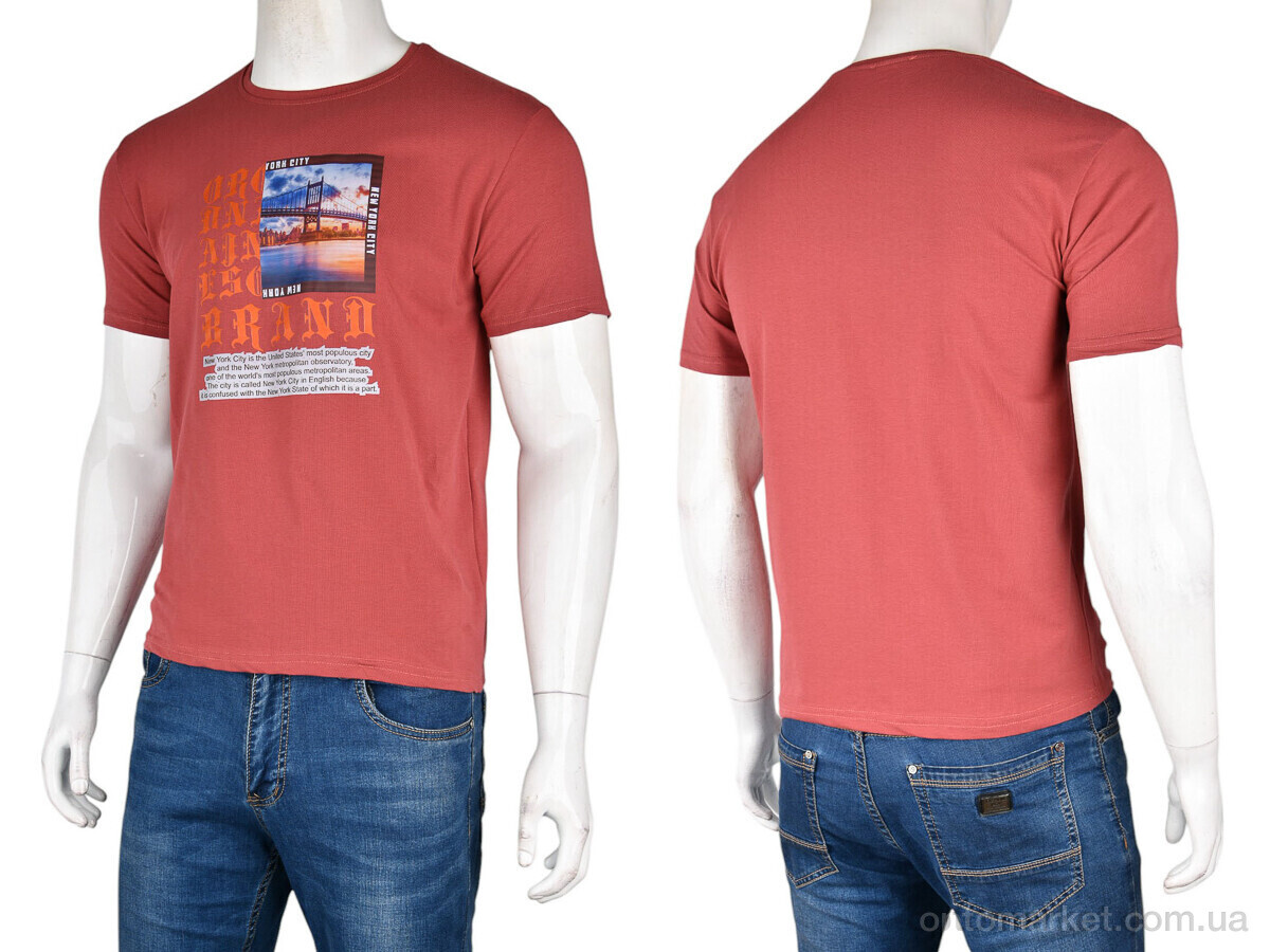 Купить Футболка чоловічі FM-4 (10961) bordo Elite Life бордовий, фото 3