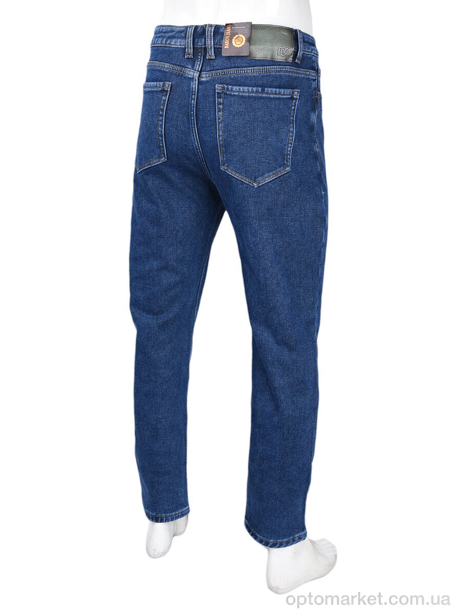 Купить Джинси чоловічі FM9031 фліс Baronjns синій, фото 2