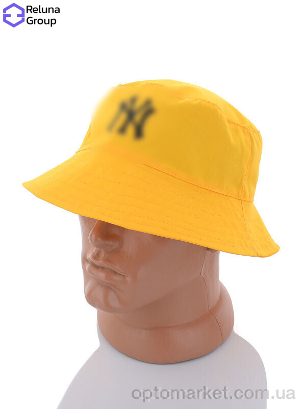 Купить Панама чоловічі FR003-1 yellow N.w York жовтий, фото 1