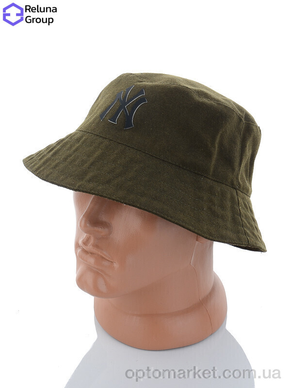 Купить Панама чоловічі FR008-1 khaki N.w York хакі, фото 2