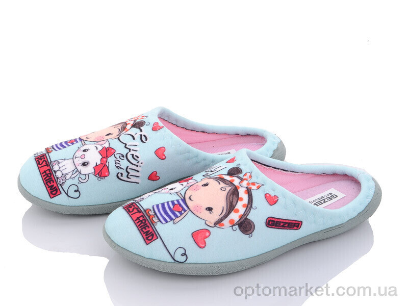 Купить Капці жіночі FS02-2 l.blue Gezer блакитний, фото 1