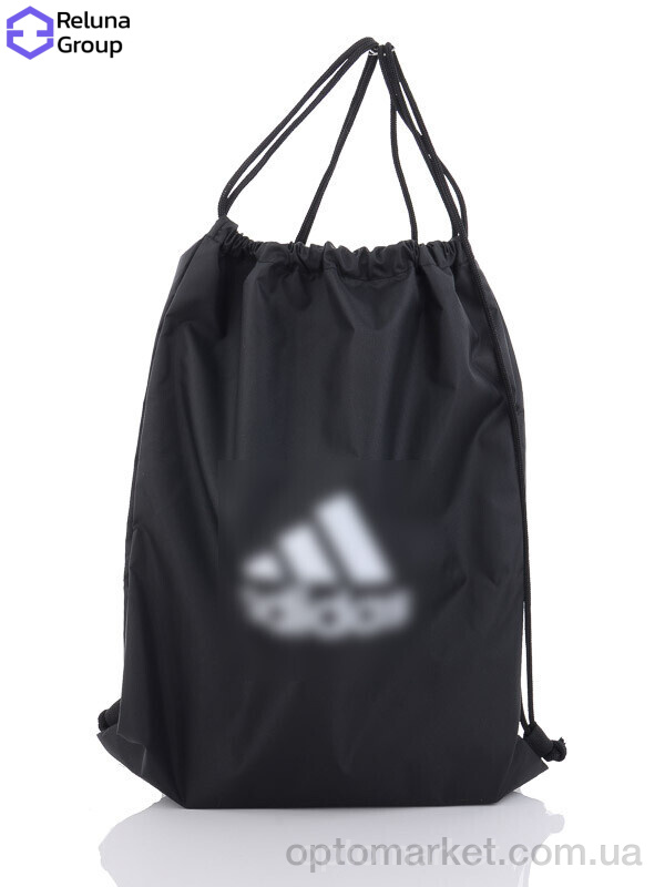 Купить Рюкзак-мішок унісекс FT003-1 black A.idas чорний, фото 1