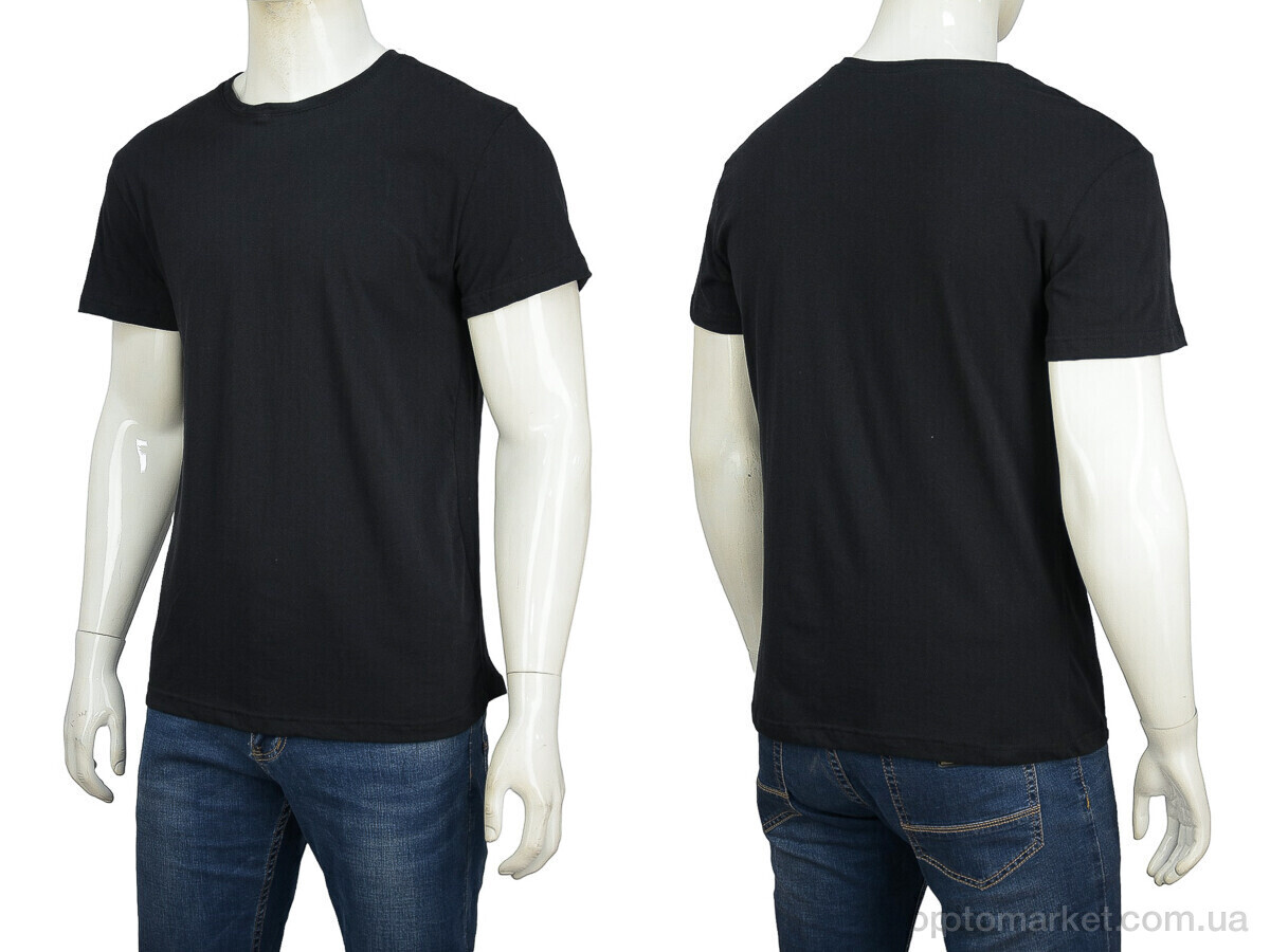 Купить Футболка чоловічі Футболка Х/Б 004-2 black Banko чорний, фото 3