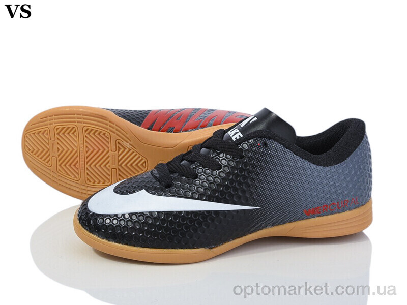 Купить Футбольне взуття дитячі FutSal Mercurial 30 black Walked чорний, фото 1