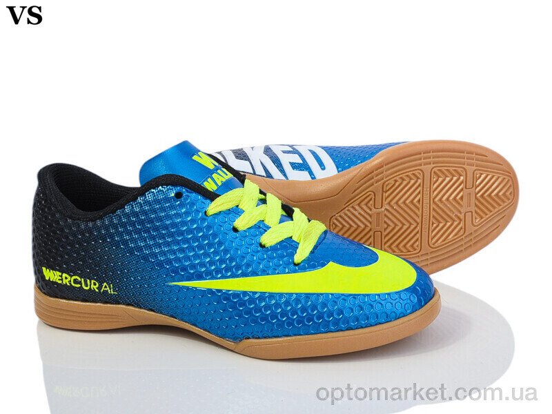 Купить Футбольне взуття дитячі FutSal Mercurial 33 blue Walked синій, фото 1