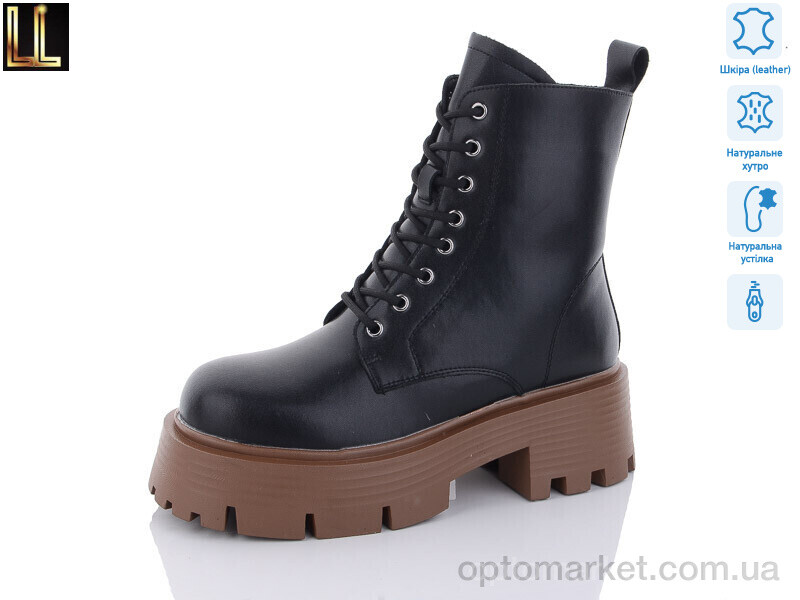 Купить Черевики жіночі G-103-27 Lilin чорний, фото 1