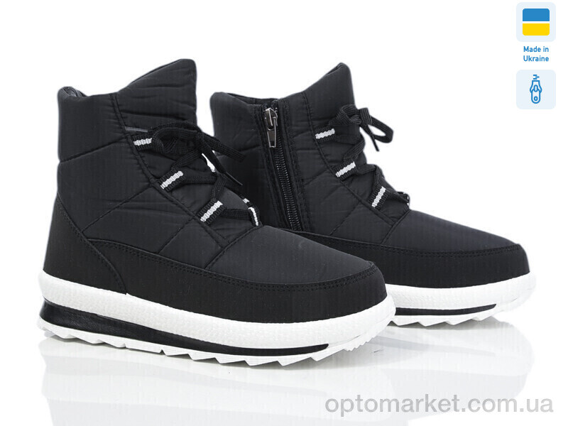 Купить Дутики жіночі G 811 чорно/біл 2025 DeMur чорний, фото 1