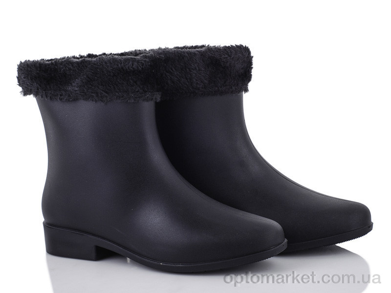 Купить Гумове взуття жіночі G01Y черный мех Class Shoes чорний, фото 1