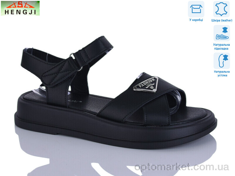 Купить Босоніжки жіночі G07-1 Hengji чорний, фото 1