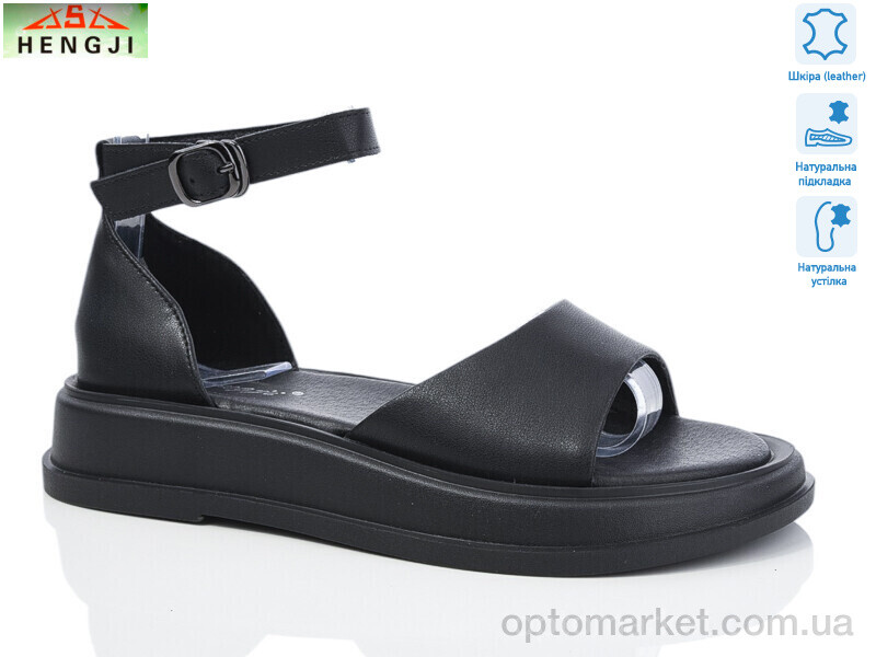 Купить Босоніжки жіночі G09-1 Hengji чорний, фото 1