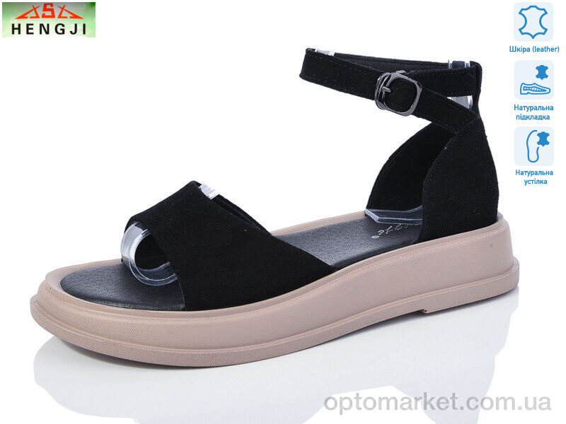 Купить Босоніжки жіночі G09-6 Hengji чорний, фото 1
