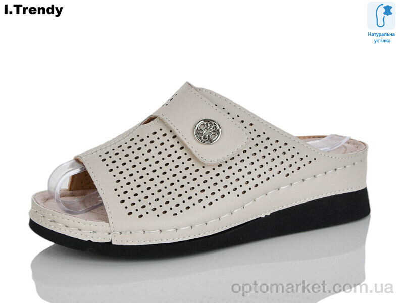 Купить Шльопанці жіночі G105-1 Trendy бежевий, фото 1