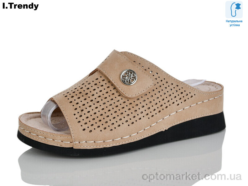 Купить Шльопанці жіночі G105-3 Trendy коричневий, фото 1