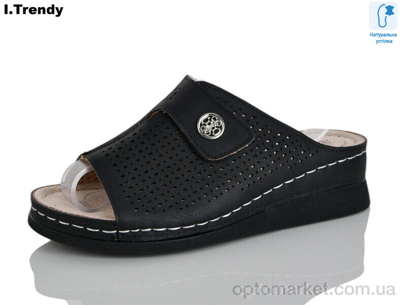 Купить Шльопанці жіночі G105-8 Trendy чорний, фото 1