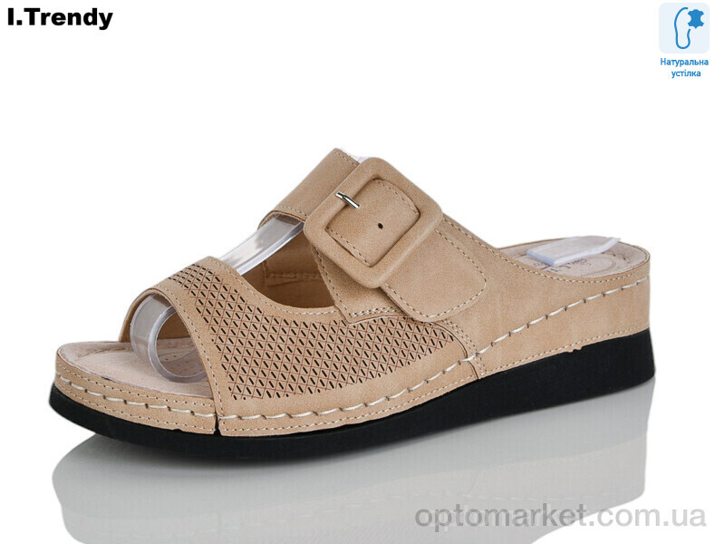 Купить Шльопанці жіночі G106-3 Trendy коричневий, фото 1