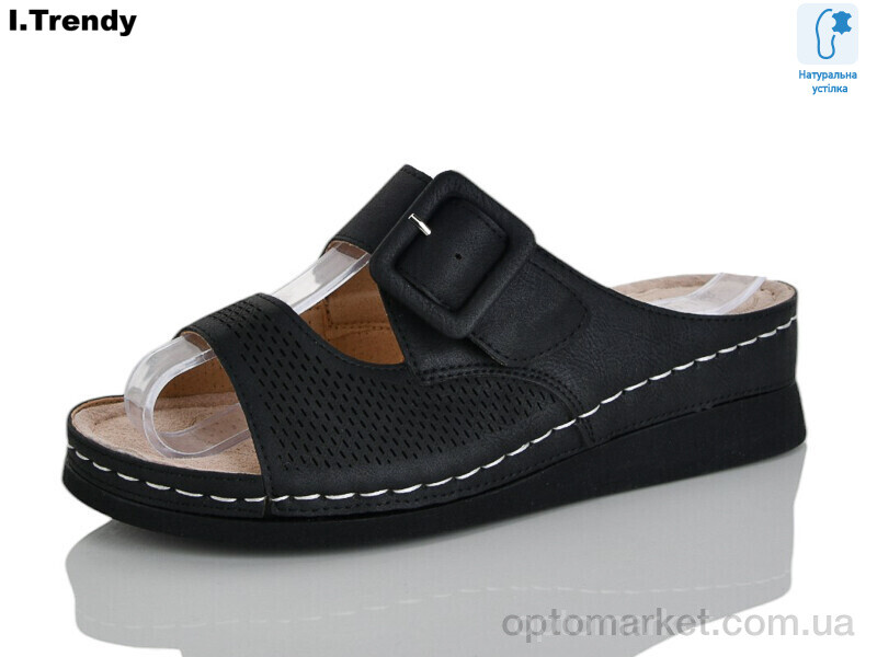 Купить Шльопанці жіночі G106-8 Trendy чорний, фото 1