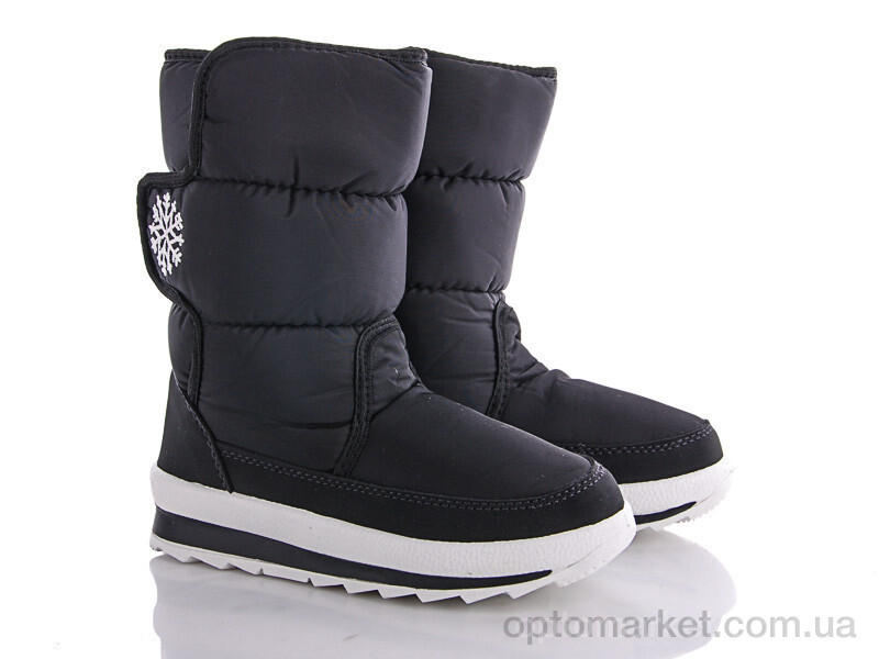 Купить Дутики жіночі G112-8 чор.снеж.б.п Selena чорний, фото 1