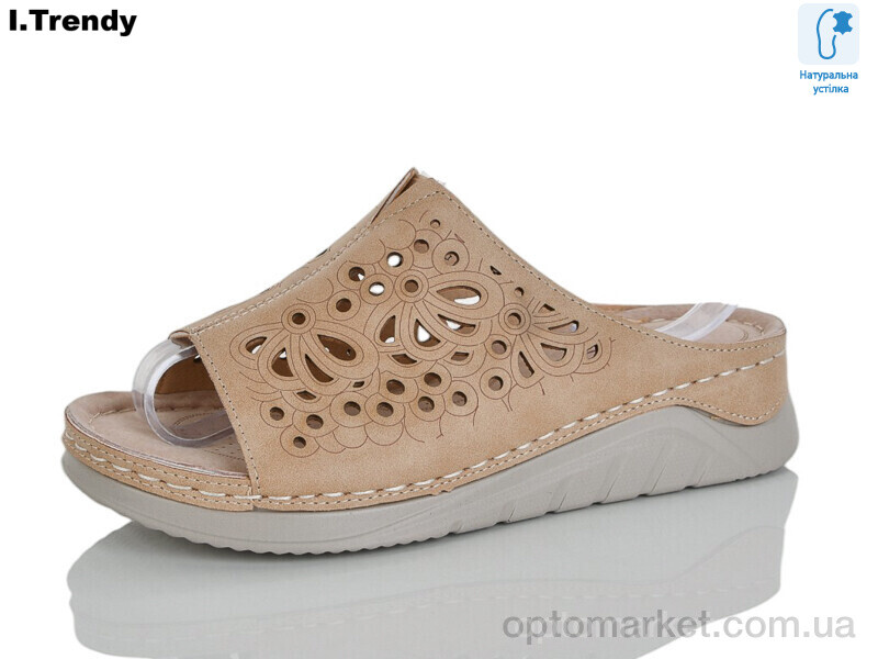 Купить Шльопанці жіночі G116-3 Trendy коричневий, фото 1