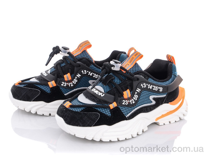 Купить Кросівки дитячі G14-A2136 black-orange Angel синій, фото 1