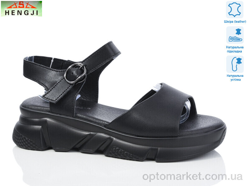 Купить Босоніжки жіночі G16-1 Hengji чорний, фото 1