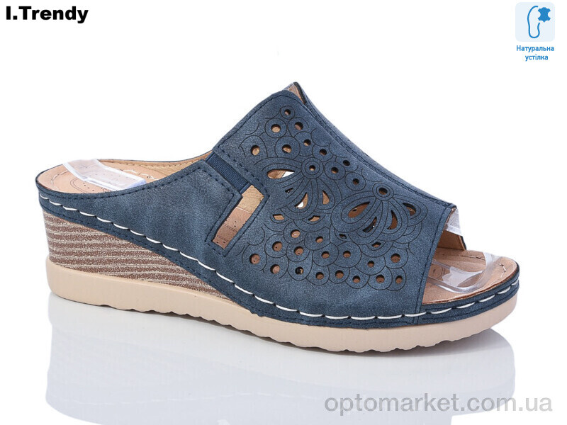 Купить Шльопанці жіночі G36-6 Trendy синій, фото 1