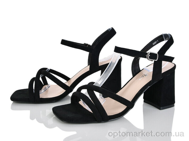 Купить Босоніжки жіночі G600-1 Lemon чорний, фото 1