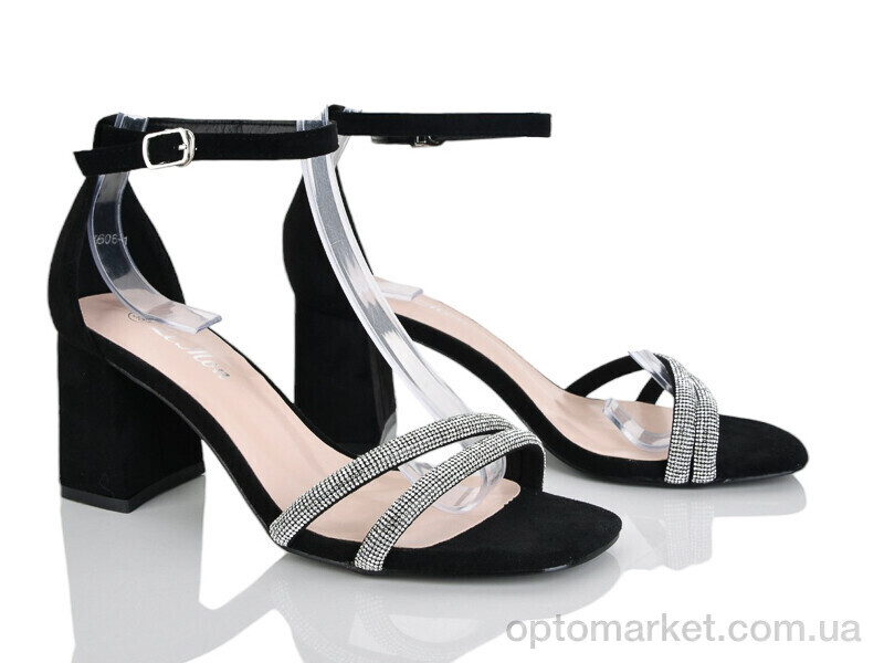 Купить Босоніжки жіночі G606-1 Lemon чорний, фото 1