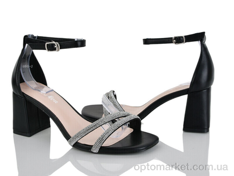 Купить Босоніжки жіночі G606-2 Lemon чорний, фото 1