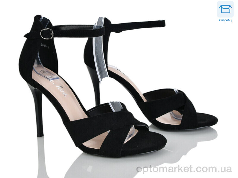 Купить Босоніжки жіночі G608-1 Lemon чорний, фото 1