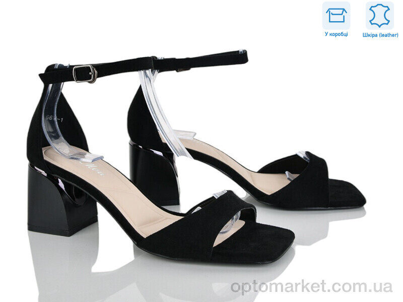 Купить Босоніжки жіночі G614-1 Lemon чорний, фото 1