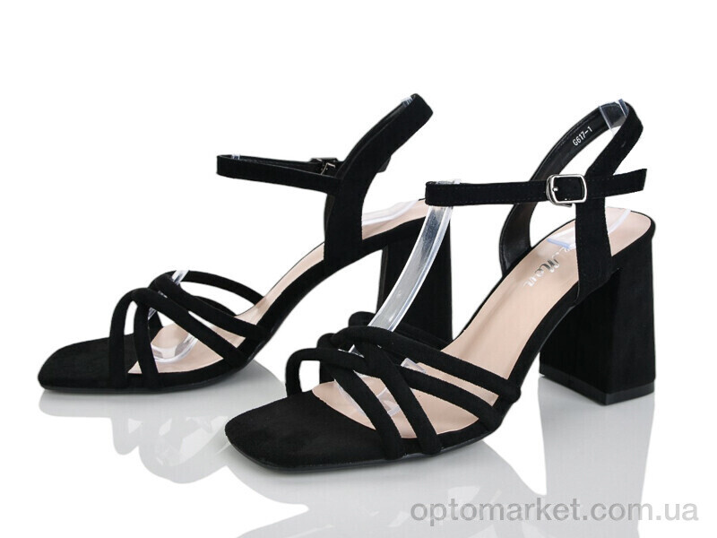 Купить Босоніжки жіночі G617-1 Lemon чорний, фото 1