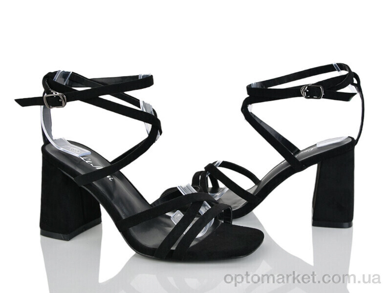 Купить Босоніжки жіночі G618-1 Lemon чорний, фото 1