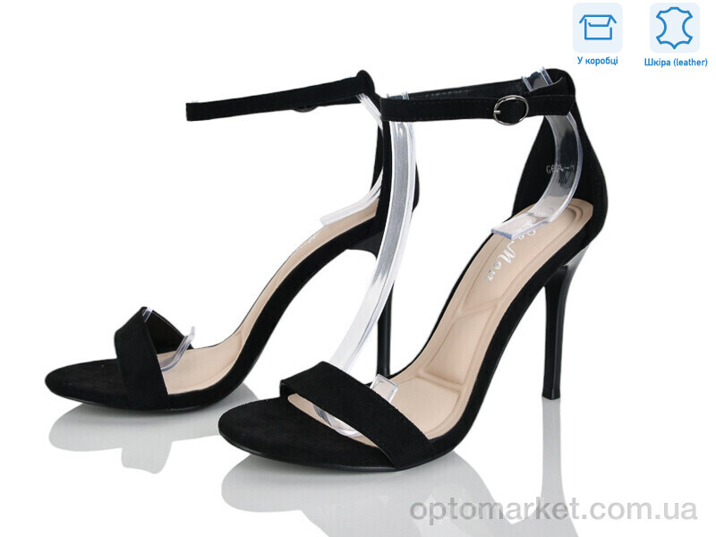 Купить Босоніжки жіночі G624-1 Lemon чорний, фото 1