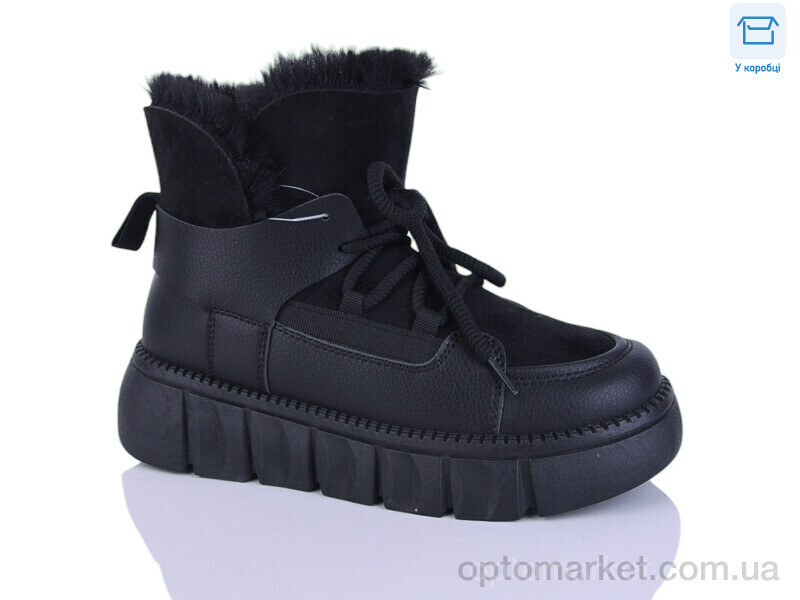 Купить Черевики жіночі G660-1 Lilin чорний, фото 1