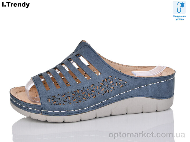 Купить Шльопанці жіночі G87-6 Trendy синій, фото 1