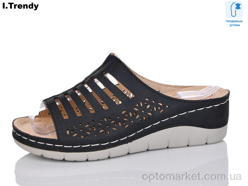 Купить Шльопанці жіночі G87-8 Trendy чорний, фото 1