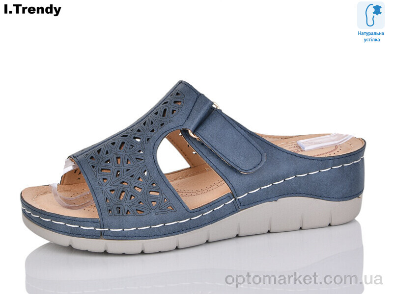 Купить Шльопанці жіночі G89-6 Trendy синій, фото 1