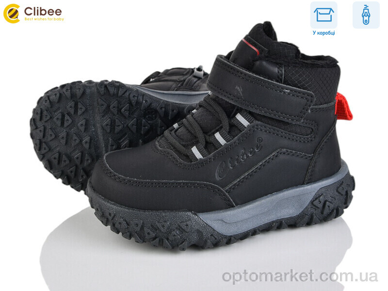 Купить Черевики дитячі GA84 black-red Clibee чорний, фото 1