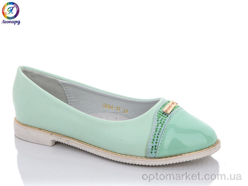Купить Балетки дитячі GB04-17 Леопард зелений, фото 1