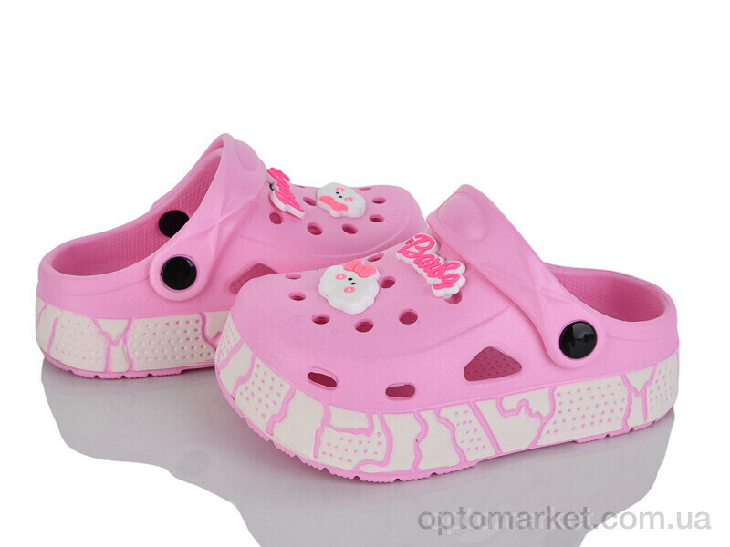 Купить Крокси дитячі GC602-3F KIMBOO рожевий, фото 1