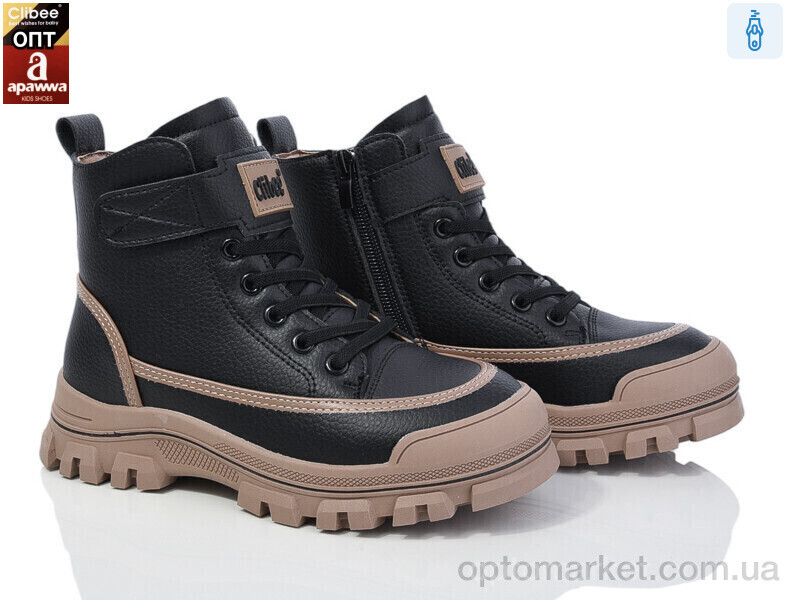 Купить Черевики дитячі GC66 black-khaki Clibee чорний, фото 1