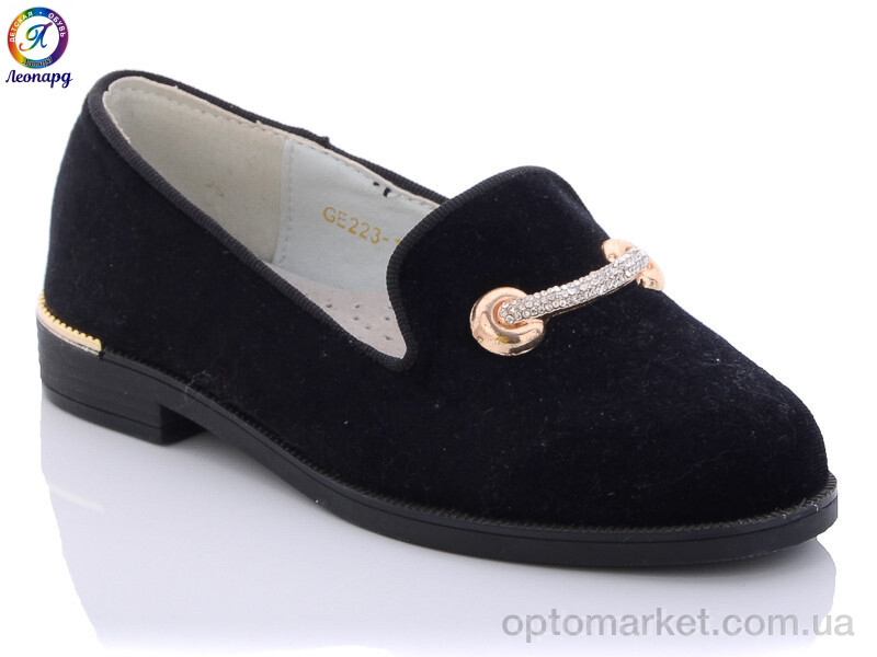 Купить Туфлі дитячі GE223-1 Леопард чорний, фото 1