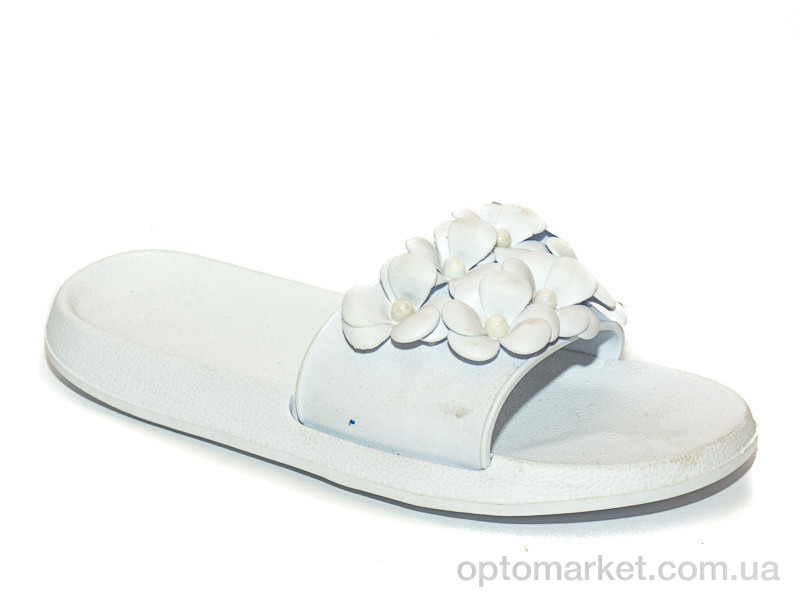 Купить Шльопанці жіночі Гепанис Цветок белый Slippers білий, фото 1