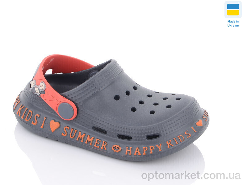 Купить Крокси дитячі Гіпаніс Д005 графіт Gipanis сірий, фото 2