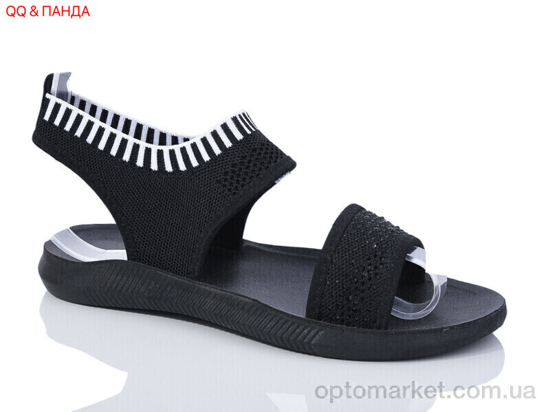 Купить Босоніжки жіночі GL05-1 QQ shoes чорний, фото 1