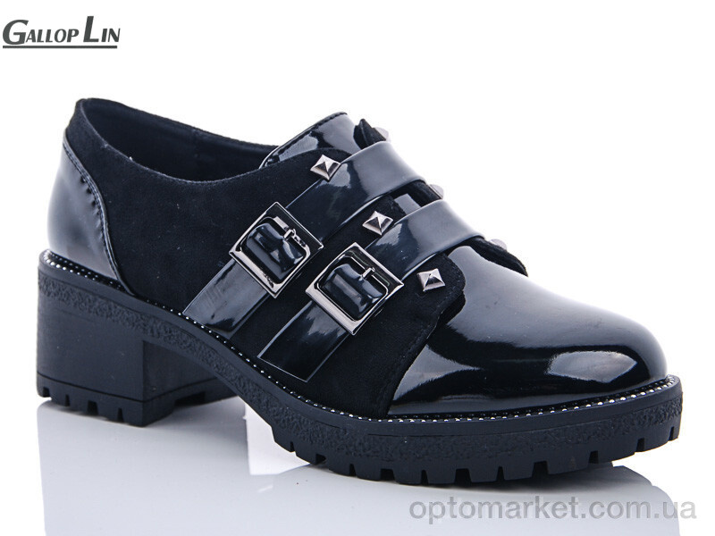 Купить Туфлі жіночі GL297 Gallop Lin чорний, фото 1
